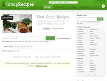 Tablet Screenshot of grouprecipes.com